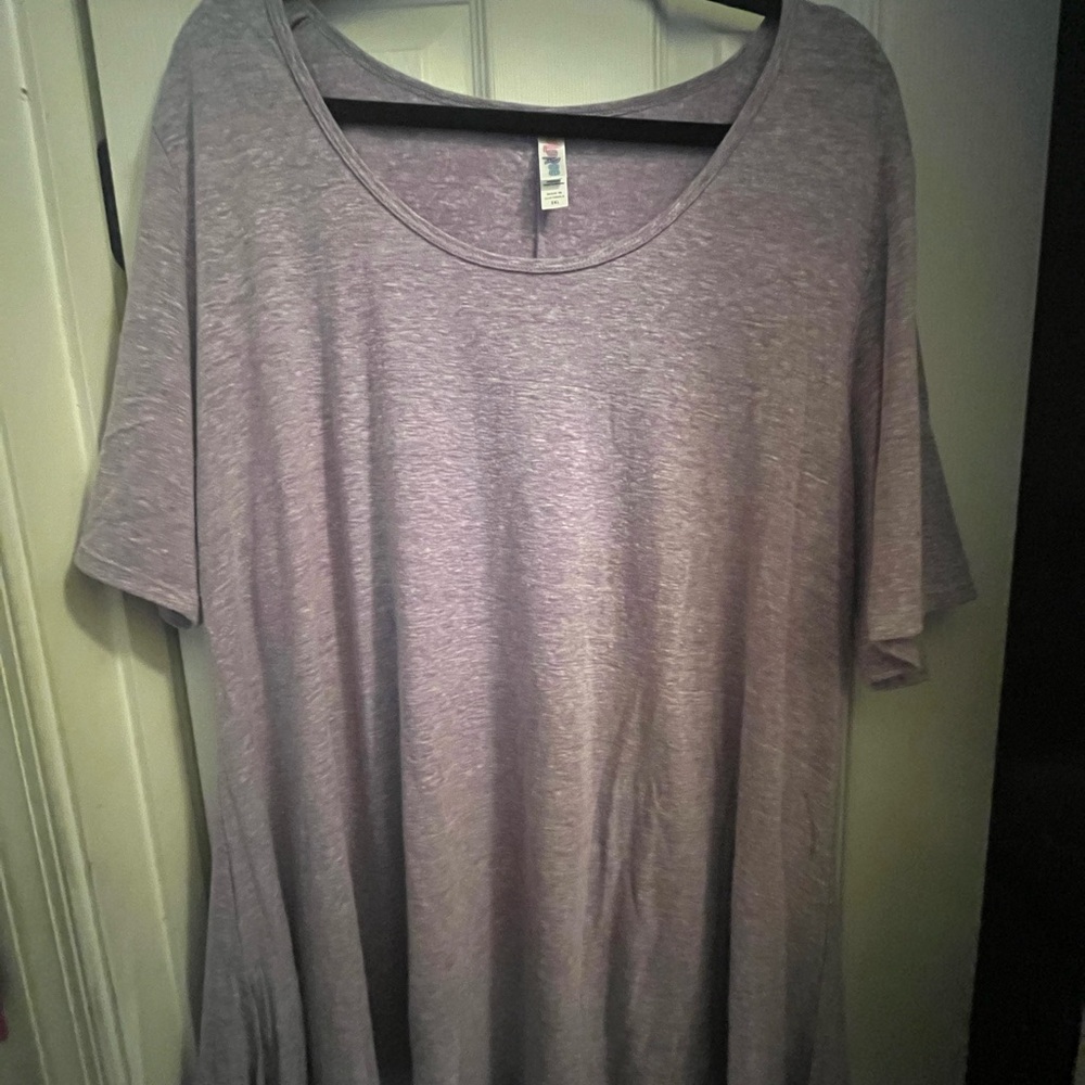 3XL LuLaRoe Purple Short Sleeve Tunic